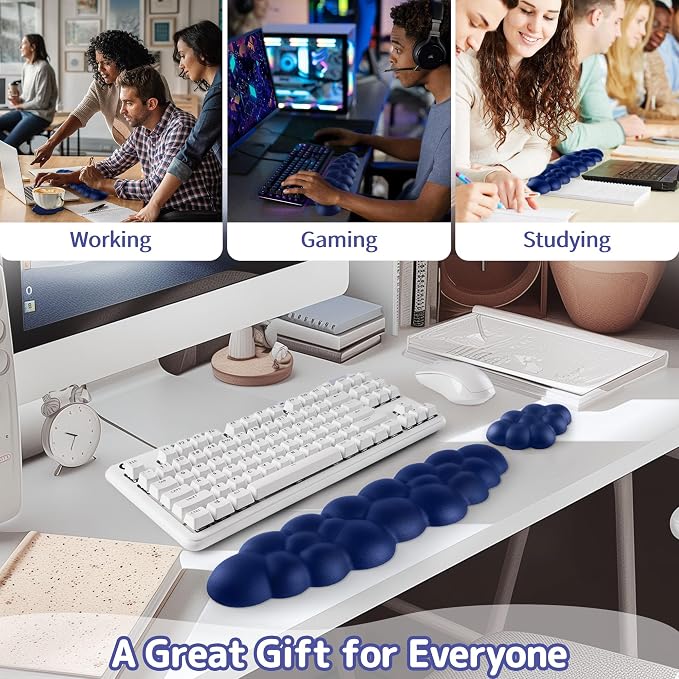 Cloud Wrist Rest Keyboard, Cloud Keyboard Wrist Pad Set - Image 6