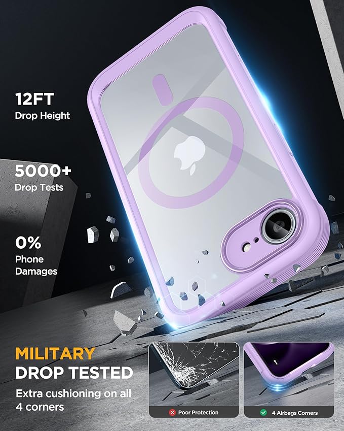Miracase Magnetic for iPhone 16e Case Full-Body Phone - Image 4