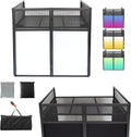 Portable DJ Booth DJ Facade DJ Table Station Two-position Height Adjustable by Sardoxx