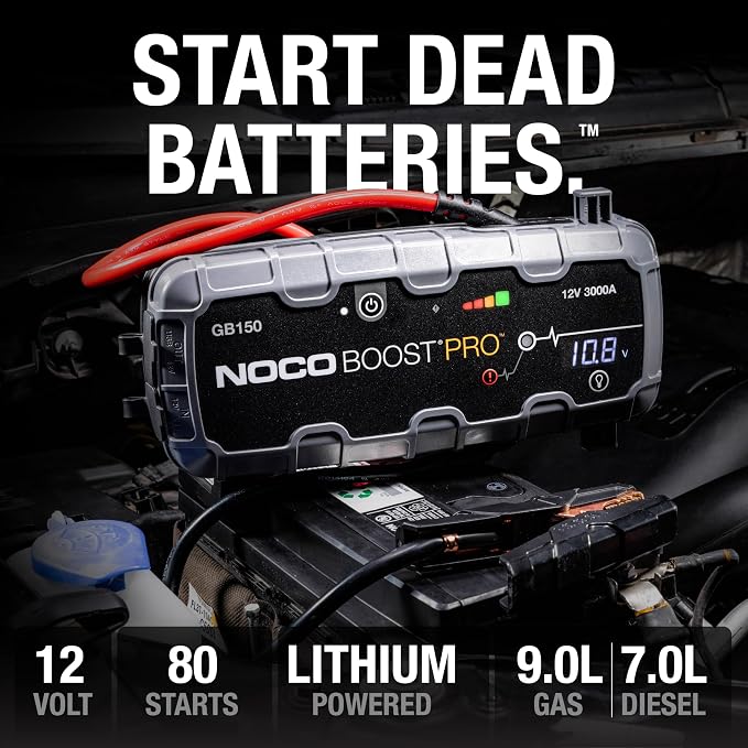 NOCO Boost GB150: 3000A UltraSafe Jump Starter – 12V Lithium Battery Booster - Image 2