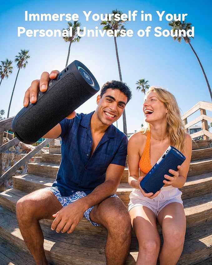 BassBloom Roar 3 Portable Bluetooth Speaker, 20W Powerful Sound - Image 2