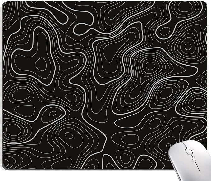 Topographic Contour Map Mouse Pad by SANWUMIAN