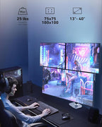 Triple Monitor Mount, Holds Screens up to 40 Inches and 25 lbs, Fully - Image 6