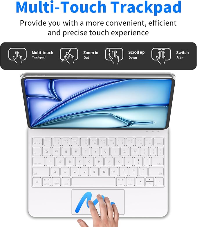 iPad Air 11 inch Case with Keyboard & iPad Pro 11 inch, Magic Keyboard - Image 6