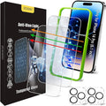 Screen Protector for iPhone 14 Pro, HD Clear, 9H Hardness, No Bubbles, Case by JESOHO