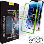 Screen Protector for iPhone 14 Pro, HD Clear, 9H Hardness, No Bubbles, Case by JESOHO
