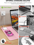 TopMade Mouse Pad with 15W Wireless Charging, XXL Large Leather Desk Mat - Image 3