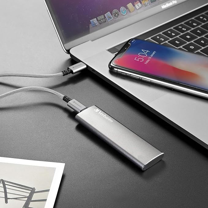 Verbatim 2TB Vx500 Portable SSD External Hard Drive USB 3.1 Gen 2 – Space Gray - Image 5