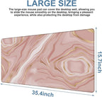 Liquid Marble Gaming Mouse Pad 3mm Thick Stitched Edge Waterproof Non-Slip - Image 3