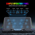 Laptop Cooling Pad with 12 Quiet Fans, Slim Portable - Image 3