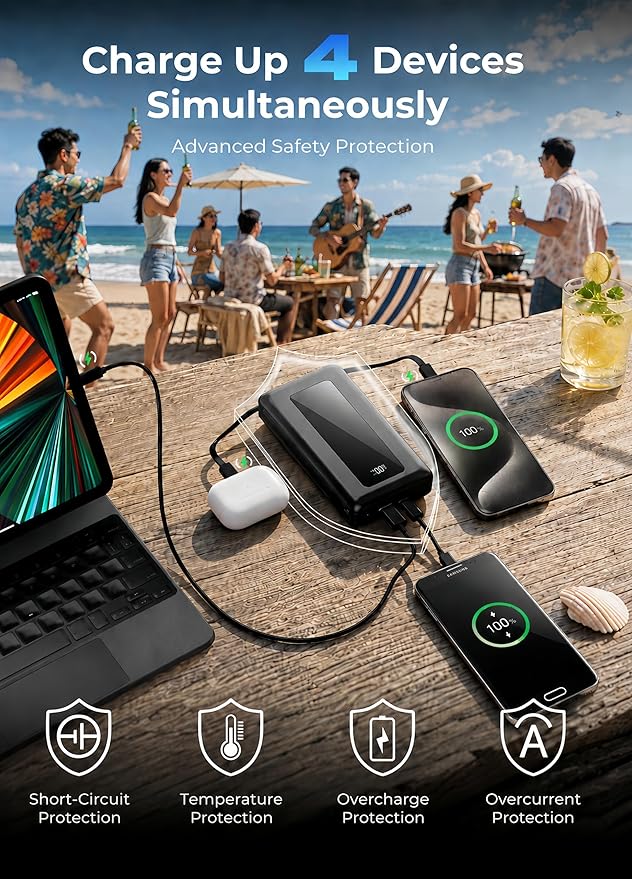 Portable Charger Power Bank 50000mAh, 22.5W PD Fast Charging Battery Pack - Image 8