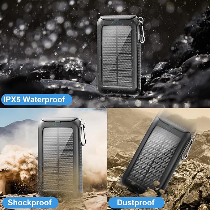 Solar-Charger-Power-Bank-49800mAh Portable Solar Phone Charger - Image 5