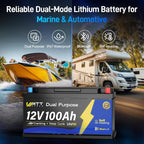 12V 100Ah Marine Starting LiFePO4 Battery Bluetooth, Lithium Battery - Image 2