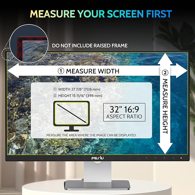 32 Inch Privacy Screen for Computer Monitor 16:9 Aspect Ratio, Eye Protection - Image 4