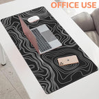 Mouse Pad Large Topographic Map Lines Non-Slip Game Desk Mat - Image 5