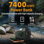 FosPower NOAA Emergency Weather Radio A1 7400mWh Portable Power Bank, - Image 3