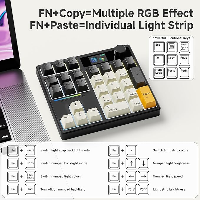 BOYI TD31Pro Mechanical Numpad, Mini Keyboard - Image 5