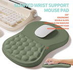 2-in-1 Ergonomic Set, Wave Rise Keyboard Wrist Rest and Massage Bulge Slope - Image 3