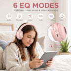 MIDOLA Bluetooth Headphones Over Ear 68H Playtime 6 EQ Wireless Headset - Image 4