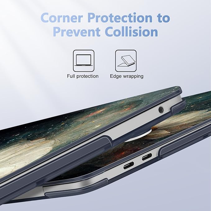 Case for MacBook Pro 13 inch with/Without Touch Bar, Hard Shell + Keyboard - Image 3