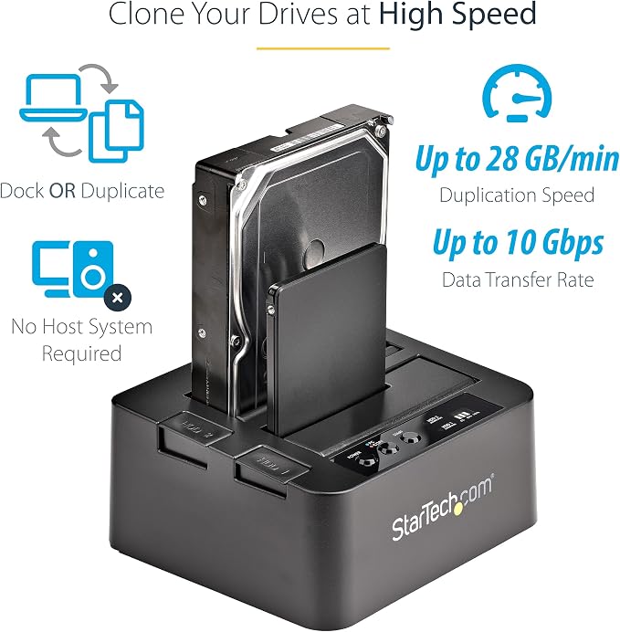 StarTech.com USB Flash Drive Duplicator and HDD/SSD Cloner Docking Station - Image 6