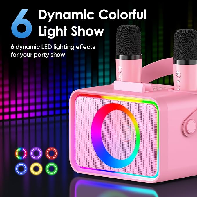 Karaoke Machine, Portable Bluetooth Speaker - Image 4