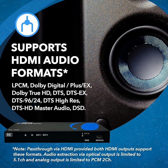 OREI 8K HDMI Splitter 1 X 2, Duplicate - Image 4