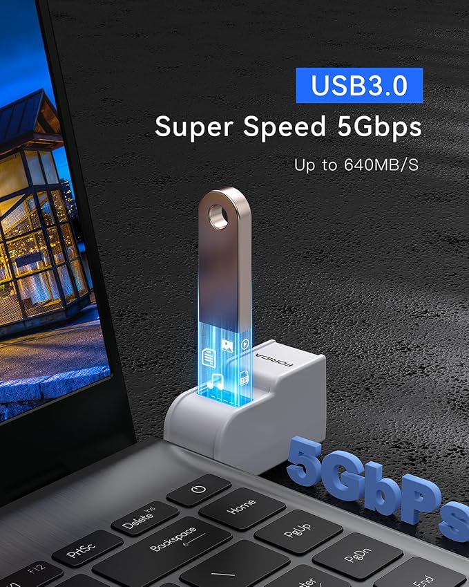 Mini USB Hub 3-Port USB Splitter 1 in 3 Out, USB Expander Adapter - Image 3