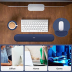 MOSISO Wrist Rest Support for Mouse Pad&Keyboard Set, Circle Curved Ergonomic - Image 6