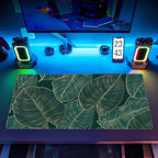 Green Desk Mat Monstera Palm Leaf Mouse Pad Large Gaming Mouse Pad XL Full Desk - Image 7