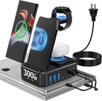 Wireless Charger for Samsung, 300W 10 in 1 Wireless Charging Station, 65W USB C by Zutspzss