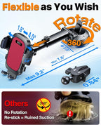 HTU 2025 Best Car Phone Holder 【Ultimate 5-in-1 & Upgraded 100+LBS Strongest - Image 4