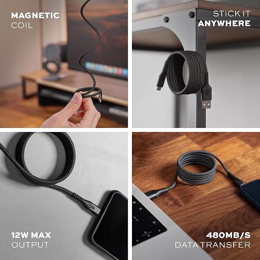 Statik MagStack USB A to Lightning Cable MFi Certified, Clutter-Free Magnetic - Image 7