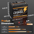 12V 100Ah LiFePO4 Automotive Battery, 15000+ Deep Cycles, 100A BMS, 21.9lb - Image 7