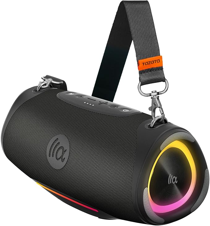 Portable Bluetooth Speaker, IPX7 Waterproof 80W Loud Stereo Sound Wireless by Tazata