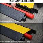 Heavy-Duty Rubber Cable Protector Ramp - Image 4