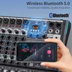 12 Channel Live Sound Audio Mixer, Mixing Console - Image 2