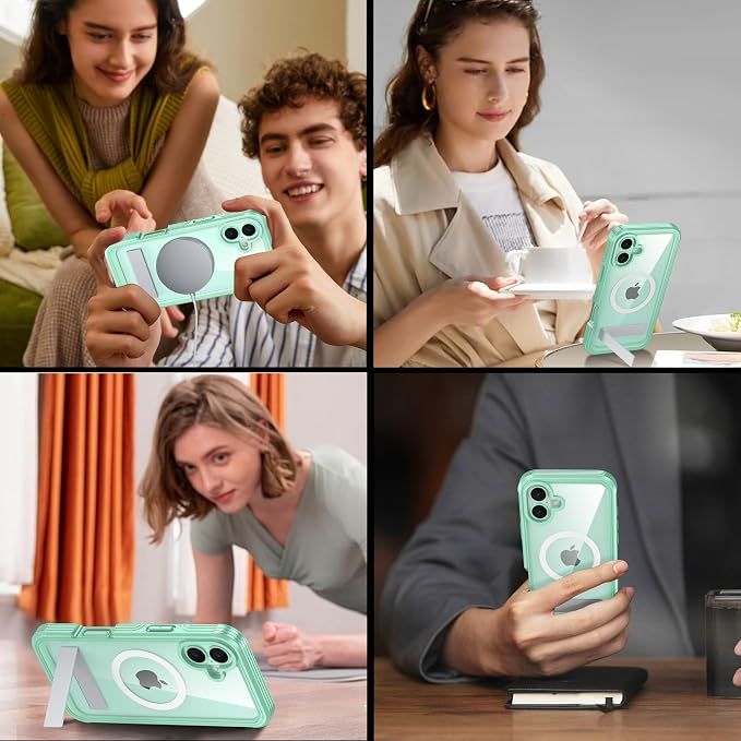 360° Protection Magnetic for iPhone 16 Case Built-in 9H Privacy Screen - Image 7