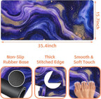 Mouse Pad Large Fluid Art Marble Texture Non-Slip Game Desk Mat - Image 3