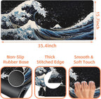 Mouse Pad Large Wave in The Night Sky Non-Slip Game Desk Mat - Image 3