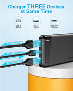 AsperX 2-Pack 10000mAh USB C Output Portable Charger Power Bank Fast Charging - Image 4