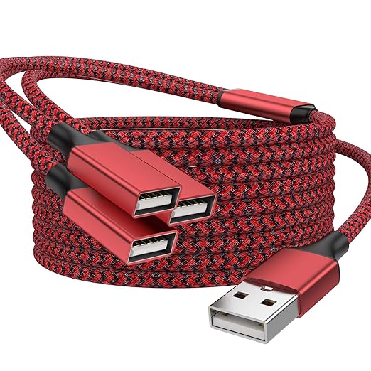 3.3FT USB Splitter 3 in 1 Out, A Male to 3 Female Extension Cable, USB Y by Unknown