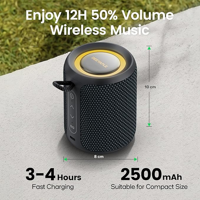 Bluetooth Speaker Wireless, IP67 Waterproof & Dustproof Portable Speaker - Image 3