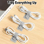 40 PCS Hook and Loop Cable Ties, Self-Adhesive Hook and Loop Cable Straps - Image 5