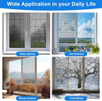 Window Screen Repair Kit, Durable Fiberglass Black Window Screen kit - Image 6