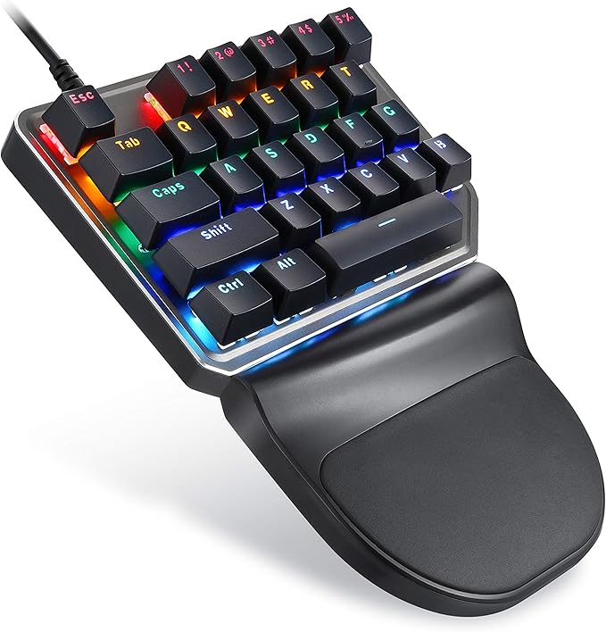 MOTOSPEED K27 One-Handed Mechanical Mini Gaming Keypad 27 Keys, 9 LED Backlit by MOTOSPEED