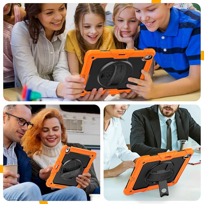 timecity for iPad Air 13 Inch Case M3 2025/ M2 2024, 360° Rotating Stand - Image 9