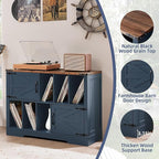 Large Record Player Stand with Vinyl Storage Up to 450 Albums, 39 Inch - Image 6