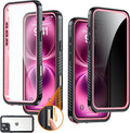 for iPhone 16 Pro Max Case Waterproof, Built-in Privacy Screen & HD Screen by AMILIFECASES