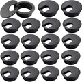 2" White Plastic Desk Grommet, HNBun 20 Pack Cable Wire Grommet Tidy Cable Hole by HNBun